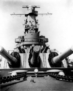 View of battleship Indiana