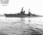 Indianapolis off Mare Island Navy Yard, California, 2 May 1943, photo 1 of 2