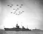 Aircraft flew over Indianapolis during fleet review off New York City, 31 May 1934