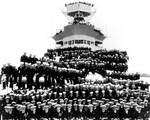 Kinkaid aboard Indianapolis (front row, near center), 1937
