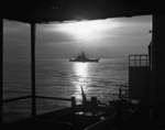 USS Iowa underway off Wonsan, Korea, 27 Apr 1952