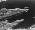 RAF reconnaissance photo showing Köln moored in the Fætten Fjord northeast of Trondheim, Norway, 19 Jul 1942, photo 2 of 3