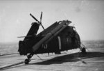 S-58 helicopter aboard French carrier La Fayette, 1962, photo 1 of 2