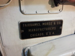 Fairbanks-Morse plate on one of museum ship Ling