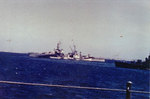 Louisville in a Pacific anchorage in 1944