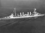 USS Marblehead underway, 10 May 1944