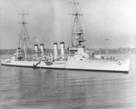 USS Marblehead in harbor, possibly at San Diego, California, United States, early 1930s