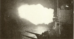 Montpelier firing her guns during the Battle of Empress Augusta Bay, night of 1-2 Nov 1943