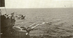 SOC Seagull aircraft being catapulted from USS Montpelier, circa 1943