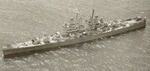 Aerial view of light cruiser USS Montpelier, circa 1943