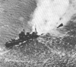 Nachi broken up and sinking, Manila Bay, Philippine Islands, 5 Nov 1944
