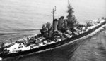 USS North Carolina off New York, New York, United States, 3 Jun 1946, photo 3 of 3; photograph taken by an aircraft from Naval Air Station, New York