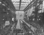 North Carolina shortly after launching, New York Navy Yard, Brooklyn, New York, United States, 13 Jun 1940