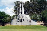 Conning tower of submarine Pintado on display at the National Museum of the Pacific War, Fredericksburg, Texas, United States, 9 Jul 2003