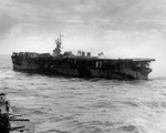 Birmingham withdrawing from Princeton after she was abandoned, 24 Oct 1944. Photo 3 of 3