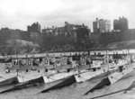 US submarines R-7, R-8, R-9, R-10, R-6, R-5, and R-4, New York, New York, United States, circa 1920