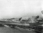 Aerial view of Richelieu just after a refit, off New York City, New York, United States, Sep-Oct 1943, photo 3 of 4