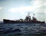 USS Saint Paul off Wonsan, Kangwon Province, Korea, 20 Apr 1951