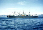 USS Sanborn (APA-193) at anchor, circa late-1944 or 1945, photo 2 of 4