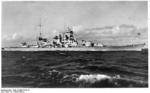 Scharnhorst at sea, circa 1939, photo 2 of 2