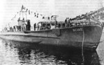 Launching ceremony of submarine Scirè, Muggiano, La Spezia, Italy, 6 Jan 1938