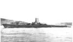 Broadside view of USS Segundo departing Mare Island Naval Shipyard, California, United States, 24 Apr 1946, photo 2 of 2