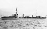 Australian destroyer Stuart in harbor, date unknown