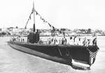 Sunfish shortly after launch, Vallejo, California, United States, 2 May 1942, photo 2 of 2
