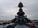 Battleship Texas as seen from the main deck, looking aft, 2007