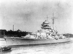 Tirpitz underway for her trials, 1941