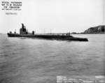 USS Tunny off Mare Island Naval Shipyard, Vallejo, California, United States, 3 Nov 1942