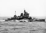 HMS Valiant at sea, 1939-1945; photograph taken from HMS Formidable