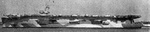 Port side view of USS Wake Island, 9 Nov 1944