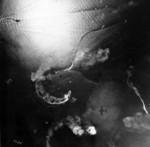 Battleship Yamato under attack during the Battle of the Sibuyan Sea, 24 Oct 1944