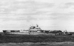 Destroyers Benham, Russell, Balch, and Anderson stood by as Yorktown was abandoned, afternoon of 4 Jun 1942, photo 2 of 2