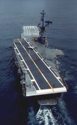Stern view of USS Yorktown, 1 May 1964