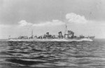 Japanese destroyer Yugure underway, 1930s