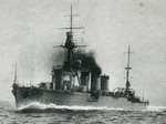 Light cruiser Yura as seen on a post card, date unknown