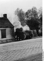 Destroyed Belgian A.C.G.1 tank, Antwerp, Belgium, 19 May 1940