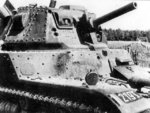 Close-up view of a Belgian A.C.G.1 cavalry tank, circa 1938-1940