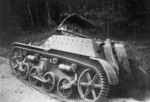Destroyed AMR 33 light tank, France, 1940