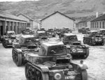 AMR 35 light tanks, 1940; seen in US Army film Divide and Conquer/Why We Fight 3