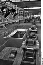 Blitz trucks being assembled at an Adam Opel AG factory in Brandenburg, Germany, 1936