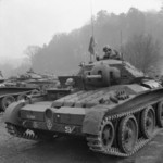 Covenanter cruiser tanks of 2nd (Armoured) Irish Guards of British Guards Armoured Division during an inspection of Southern Command, England, United Kingdom, 3 Mar 1942