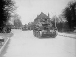 Cruiser Mk IV tanks parading through Alton, Hampshire county, England, United Kingdom, 10 Mar 1941