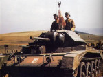 Polish Crusader tank on the move in the United Kingdom, circa 1943