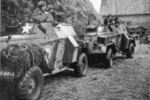 Humber Light Reconnaissance Cars Mk IIIA of No. 2806 Armoured Car Squadron RAF Regiment near Eindhoven, the Netherlands, Sep 1944