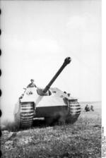 German Jagdpanther tank destroyer in France, Jun 1944, photo 2 of 2