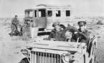 RAAF No. 3 Squadron officers in a Bantam BRC 40 Jeep in the Libyan desert, late 1941