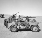Heavily armed and specially modified jeep of British L Detachment SAS, North Africa, early 1943, photo 3 of 5
